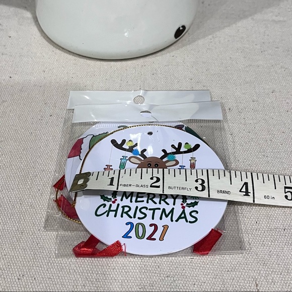 NEW! 2021 Pandemic Christmas Ornaments, Set of 2 - Picture 4 of 6